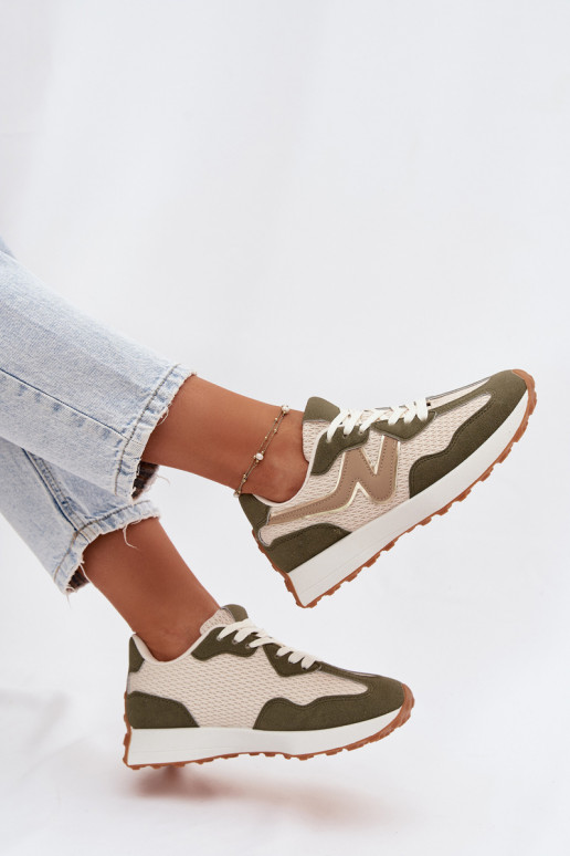 Grüne Sneakers mit Plattform Janelora