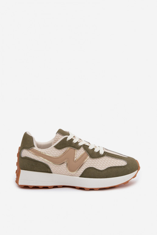 Grüne Sneakers mit Plattform Janelora