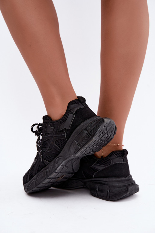 Damen Sportschuhe in schwarzer Farbe Nerla
