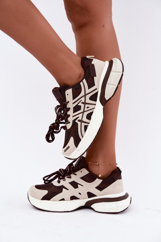 damen Sportschuhe in braun-beige Nerla