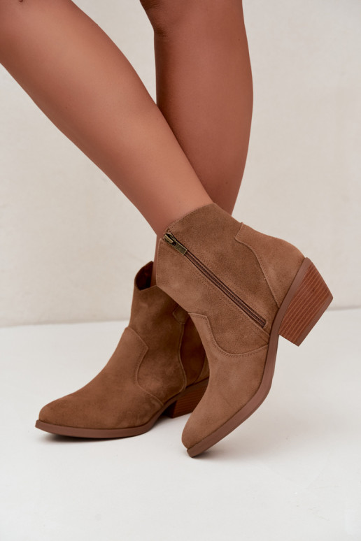 Big Star braune Cowboy-Stiefeletten mit Absatz