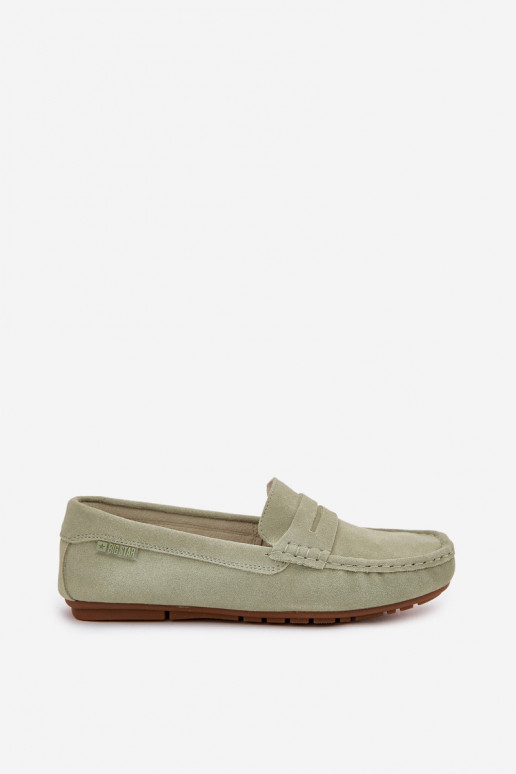 Grüne Wildleder-Mokassins Big Star RR274945