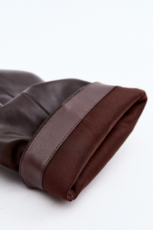 Slouchy Stiefeletten mit Plattform in schokoladenbraun Ilyna