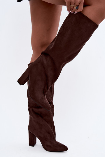 Stiefeletten mit Absatz in Schokolade Adoria 2