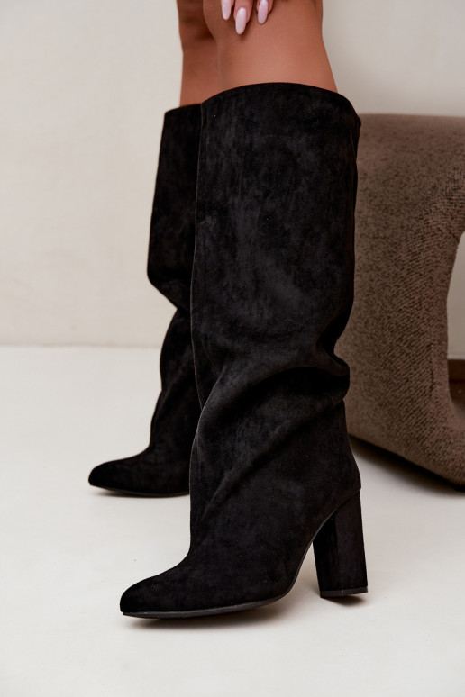 Stiefeletten mit Absatz in Schwarz Adoria