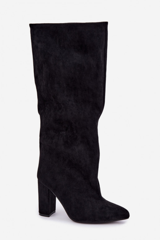 Stiefeletten mit Absatz in Schwarz Adoria