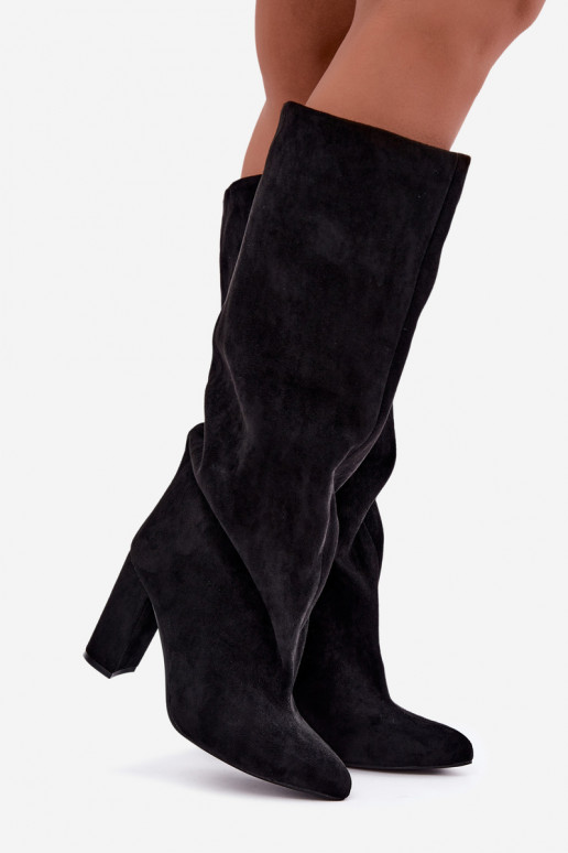 Stiefeletten mit Absatz in Schwarz Adoria