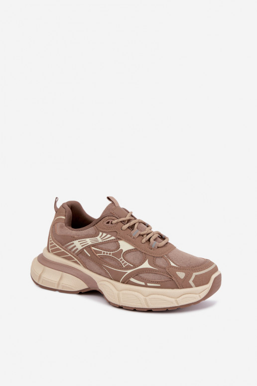 Sportliche Schuhe mit Plattform braun INanda