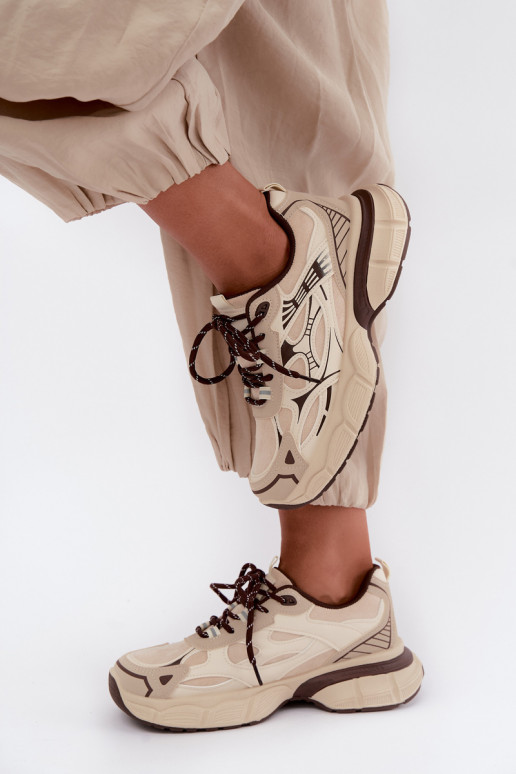 Sportliche Schuhe mit Plattform sandfarben INanda