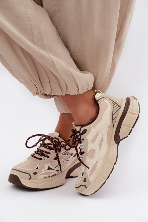 Sportliche Schuhe mit Plattform sandfarben INanda