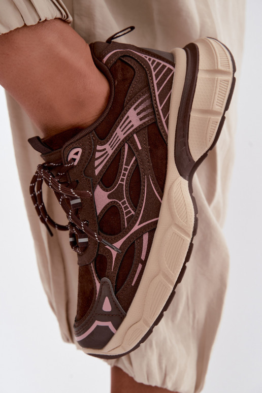 Sportliche Schuhe mit Plattform schokoladenbraun INanda