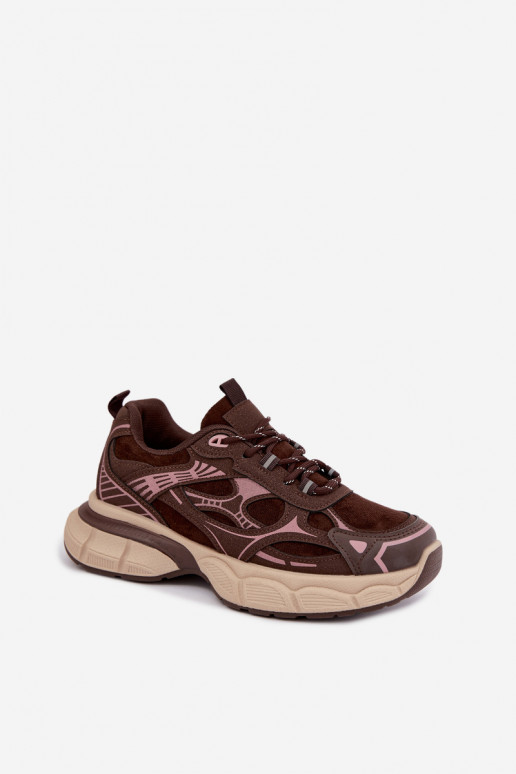 Sportliche Schuhe mit Plattform schokoladenbraun INanda