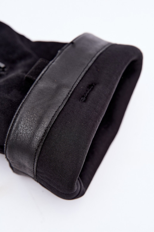 Damen-Kniehohe Stiefel mit dekorativen Details in Schwarz Morla