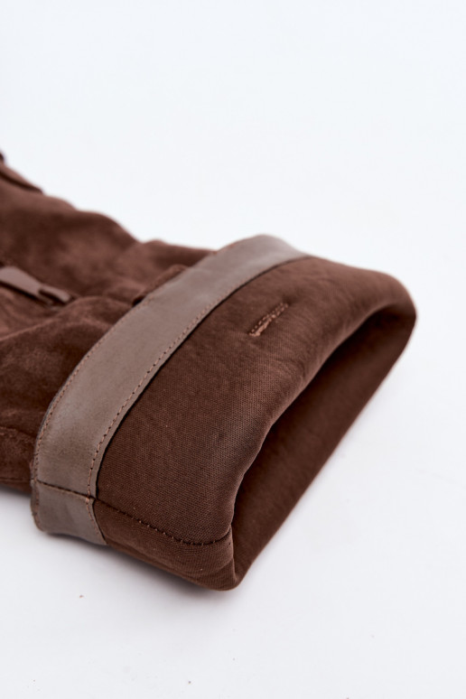 Damen-Kniehohe Stiefel mit dekorativen Details in Braun Morla