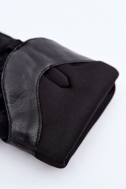 Damen-Kniehohe Cowboy-Stiefel mit Absatz in Schwarz Kalena