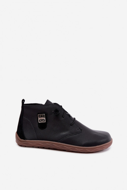 Leder Damen Schuhe Barefoot, schwarz Sireya