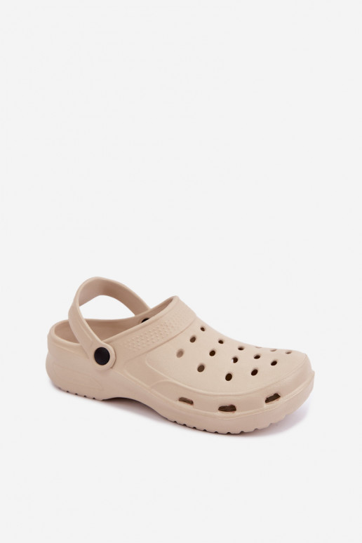 Aderis sandfarbene leichte Clogs