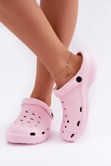Hausschuhe Verstopfungen Leichte Hausschuhe Feminin pinke Farbe Aderis 2