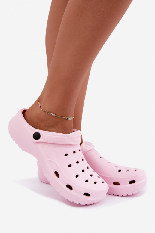 Aderis rosa leichte Clogs