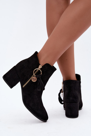 sich Zuarm laufen Damenstiefel mit Absätzen schZuarze Farbe Imara 2