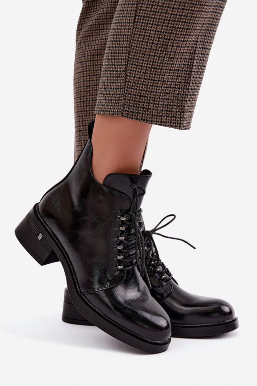 Isolierte Stiefeletten Klocke S.Barski HY62-8112 in schwarzer Farbe