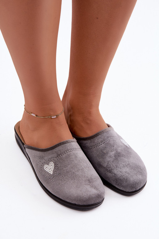 Pantoletten in grauer Farbe Inblu CF000052