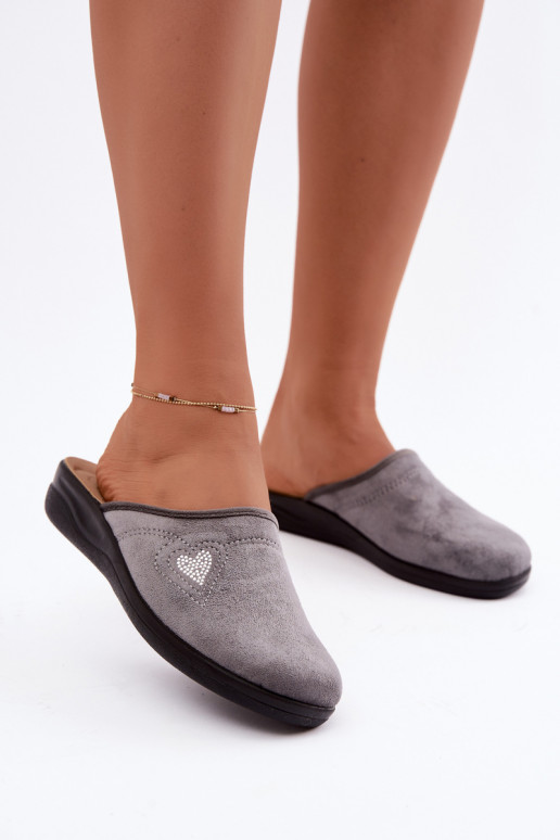 Pantoletten in grauer Farbe Inblu CF000052