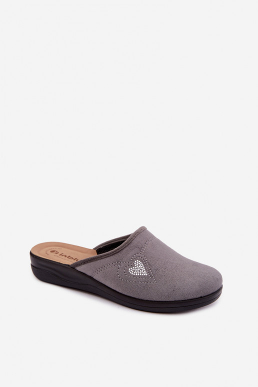 Pantoletten in grauer Farbe Inblu CF000052
