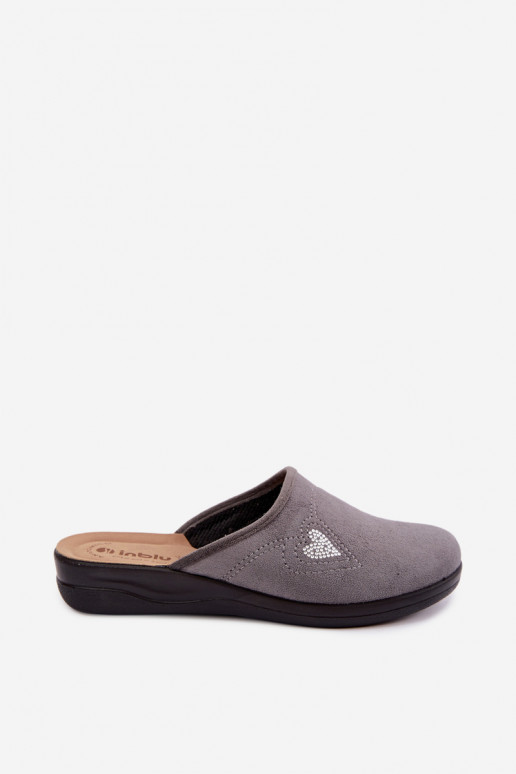 Pantoletten in grauer Farbe Inblu CF000052