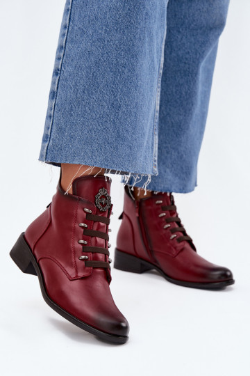Niedrig Stiefel sich Zuarm laufen Zum Schloss mit Ornamenten Burgund Nevalia