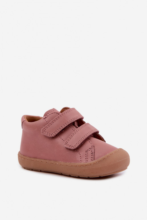 Dunkelrosa Kinderlederschuhe Barefoot Froddo G2130328-6