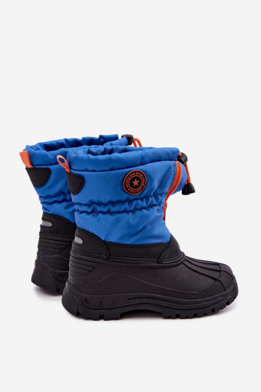 Blau-schwarze Kinder-Schneestiefel Big Star SS374032