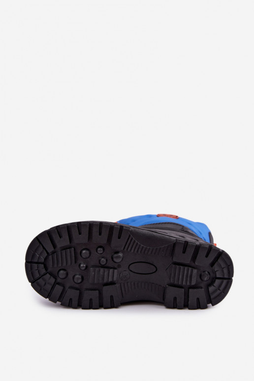Blau-schwarze Kinder-Schneestiefel Big Star SS374032