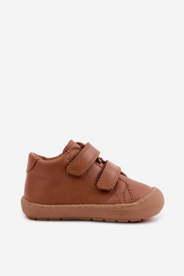 Braune Kinderlederschuhe Barefoot Froddo G2130328-2 2