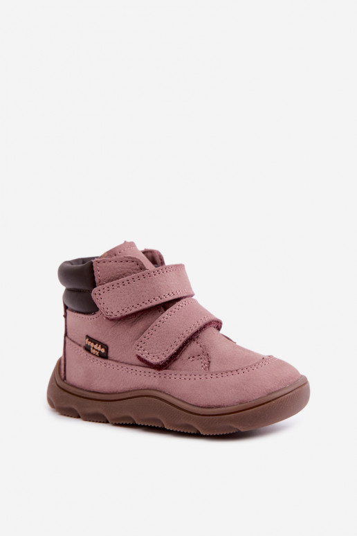 Rosa Kinderlederschuhe Barefoot Froddo G2110150-5