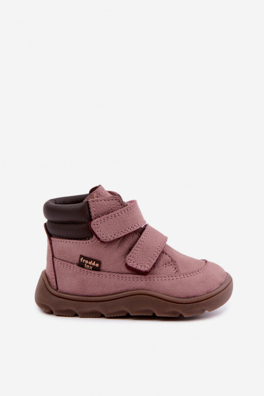 Rosa Kinderlederschuhe Barefoot Froddo G2110150-5