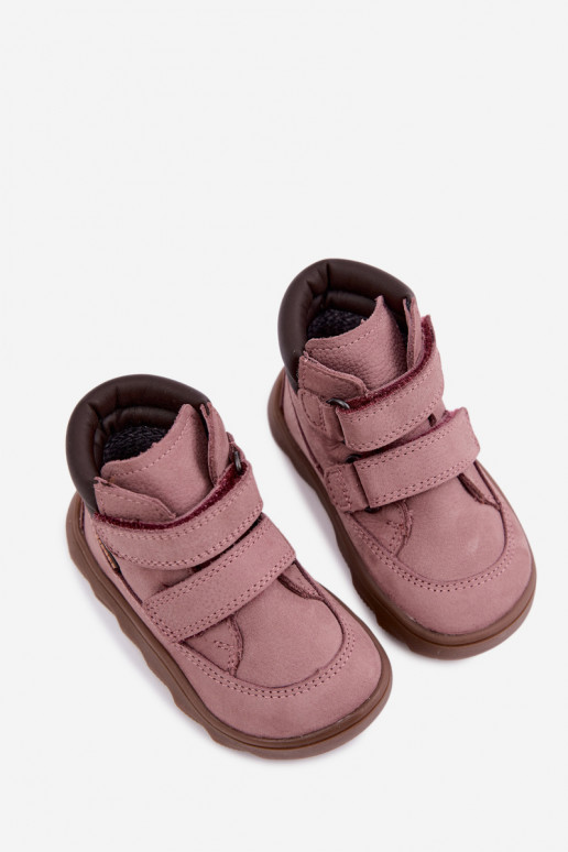 Rosa Kinderlederschuhe Barefoot Froddo G2110150-5