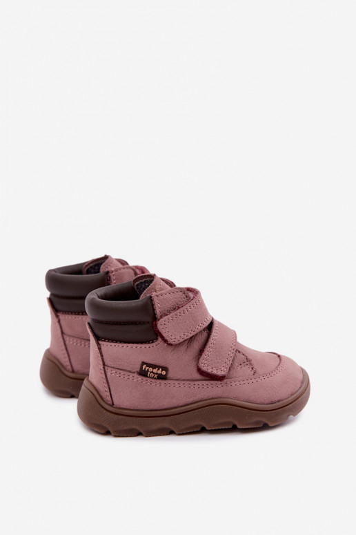 Rosa Kinderlederschuhe Barefoot Froddo G2110150-5