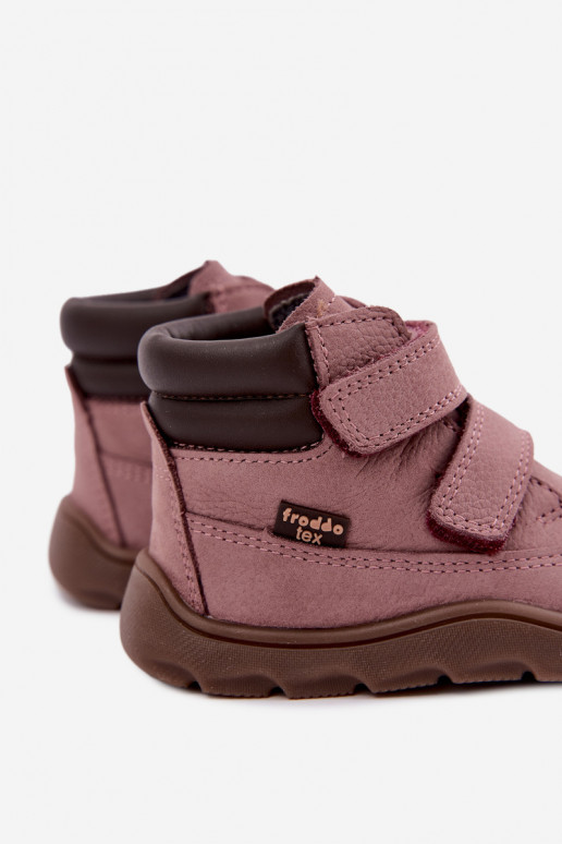 Rosa Kinderlederschuhe Barefoot Froddo G2110150-5