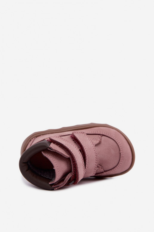 Rosa Kinderlederschuhe Barefoot Froddo G2110150-5