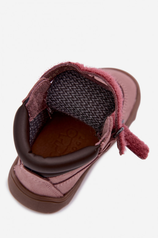 Rosa Kinderlederschuhe Barefoot Froddo G2110150-5