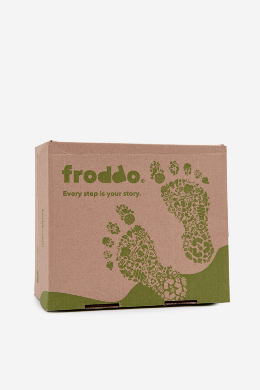Braune Kinderveloursleder-Schuhe Barefoot Froddo G2110157-1