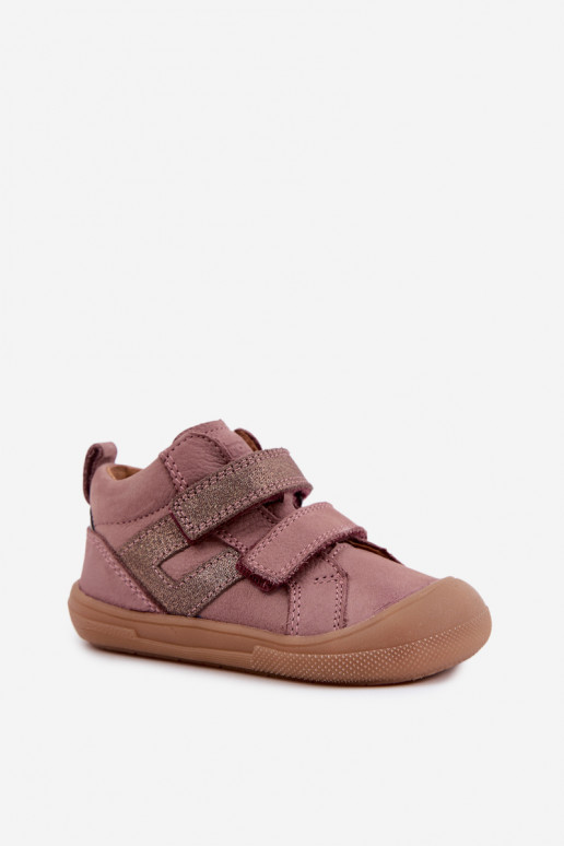 Leder Schuhe für Kinder Barefoot FRODDO G2130380-3 in Rosa