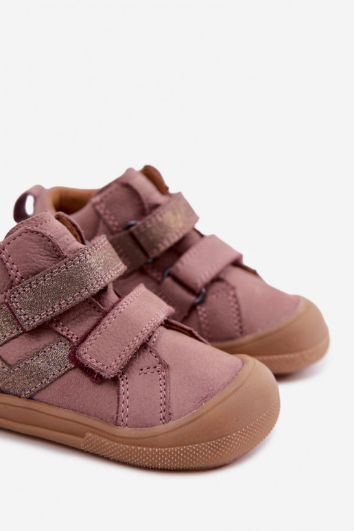 Leder Schuhe für Kinder Barefoot FRODDO G2130380-3 in Rosa