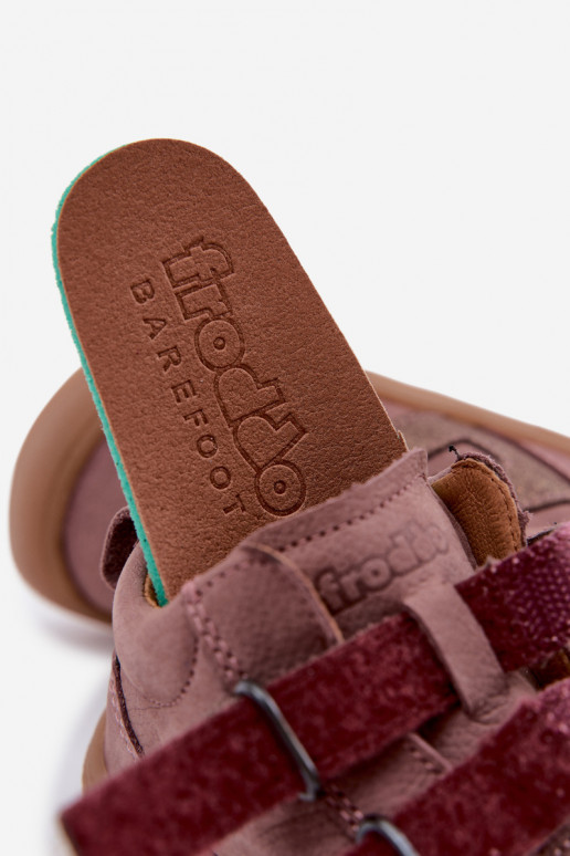 Leder Schuhe für Kinder Barefoot FRODDO G2130380-3 in Rosa
