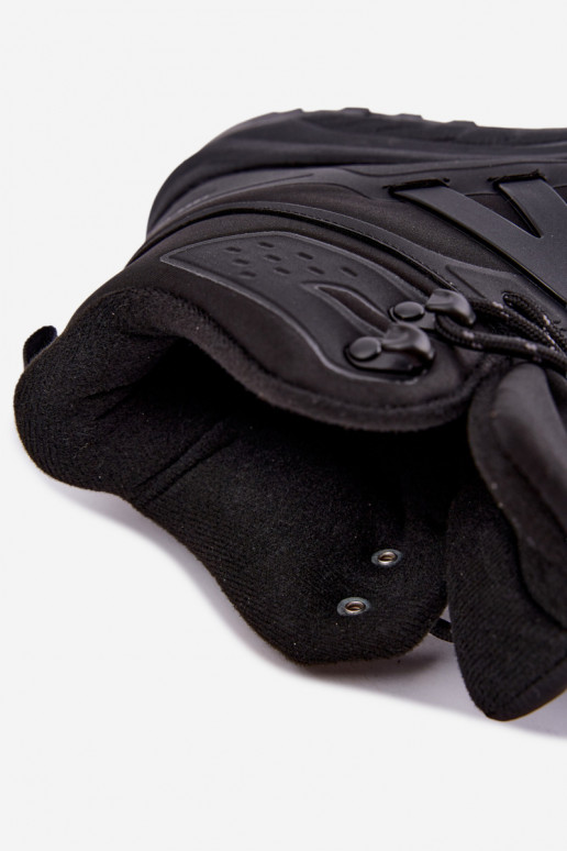 Isolierte Wanderschuhe für Männer wasserdicht in Schwarz Koby