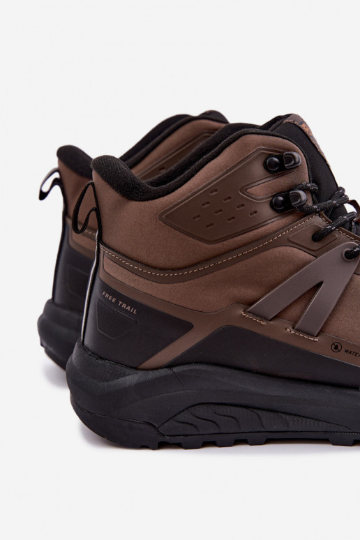 Isolierte Wanderschuhe für Männer wasserdicht in Braun Koby