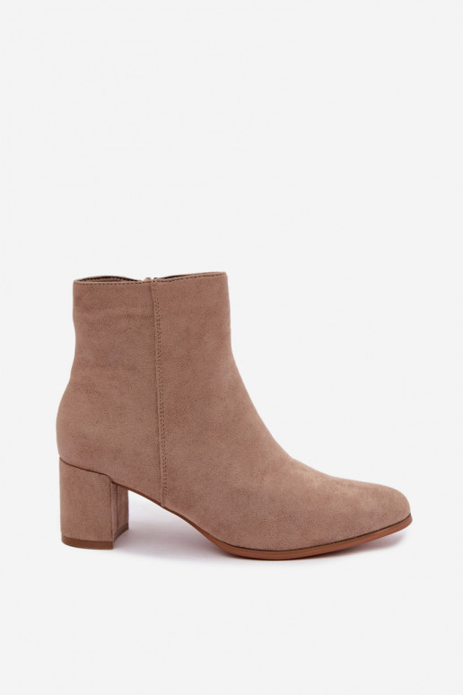 sich Zuarm laufen Damenstiefel mit Absätzen Beige Brella