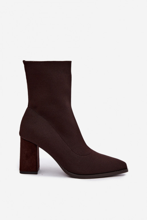 Warmes Damen-Stiefeletten im Slipper-Modell in brauner Farbe Tai turiressa