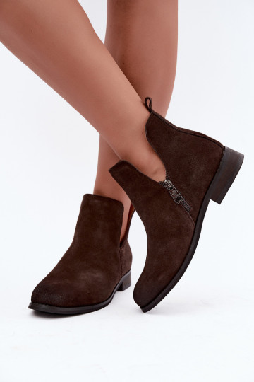 Haut INildlederschuhe Mit Ausschnitten Vinceza 133142 CzekoladoZue